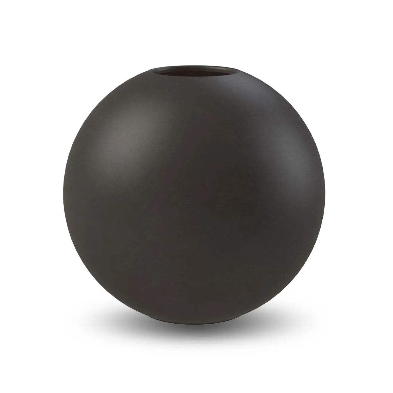 Ball vase black, 20 cm