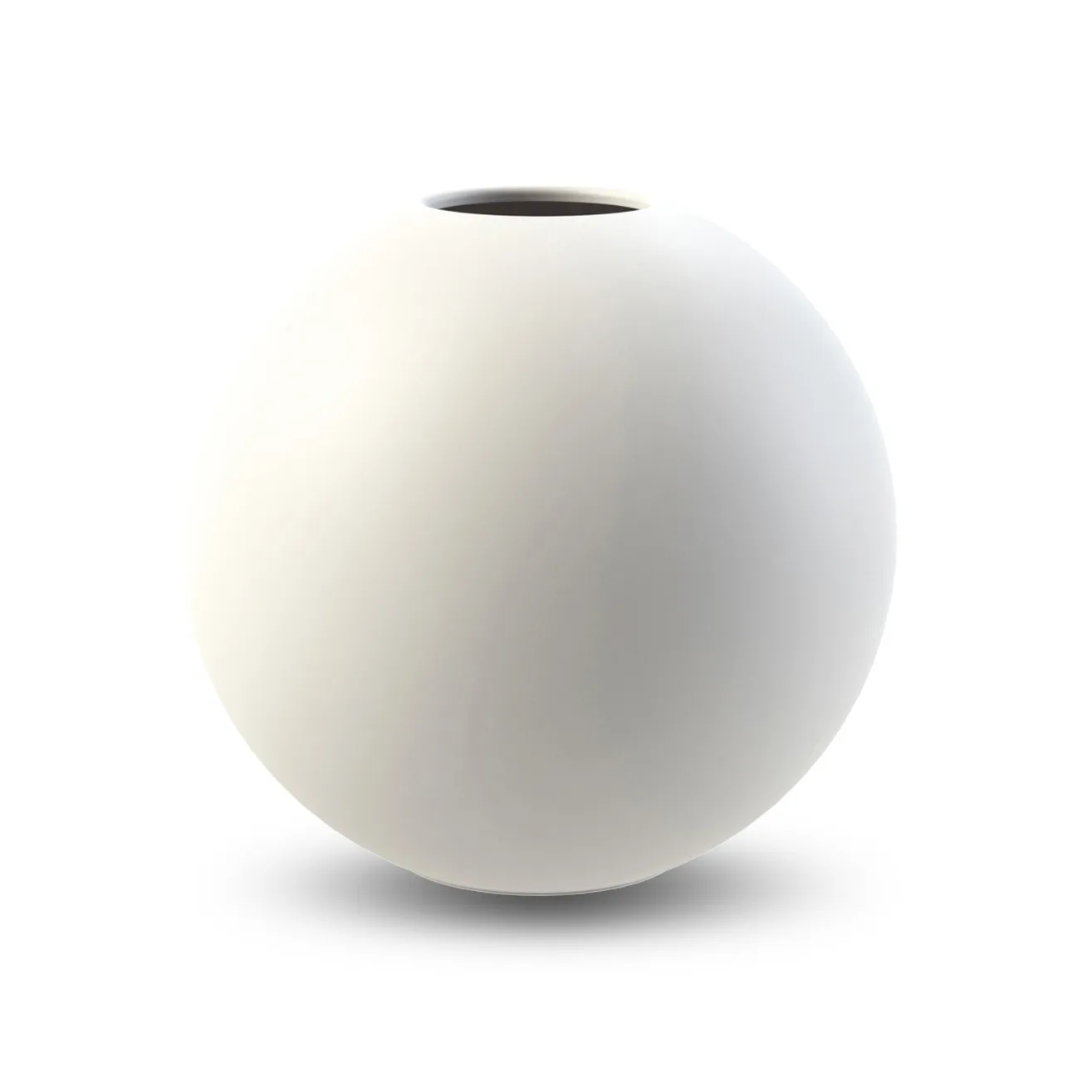 Ball vase white, 20 cm