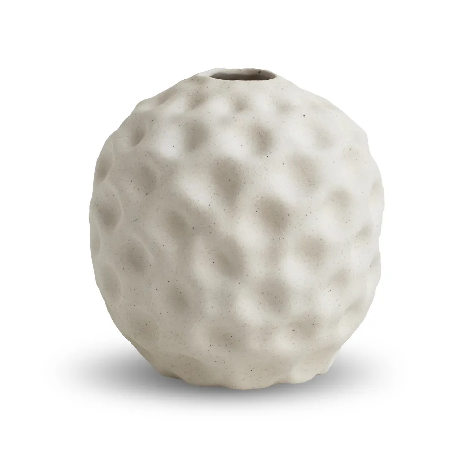 Seedpod vase 14 cm, Vanilla