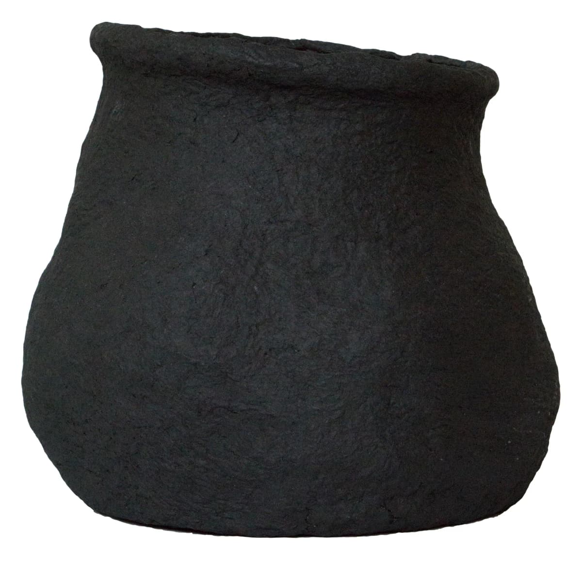 Paper krukke svart, Stor ø23 cm