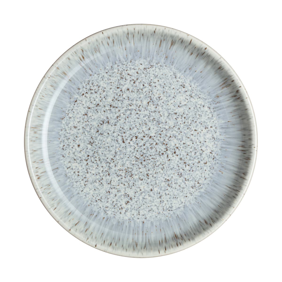 Halo Speckle coupe tallerken 21 cm, Grå-brun