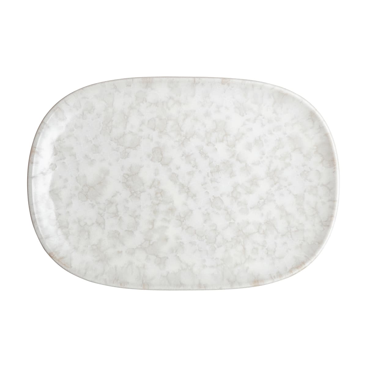 Modus Marble tallerken 17,5x26 cm, Hvit