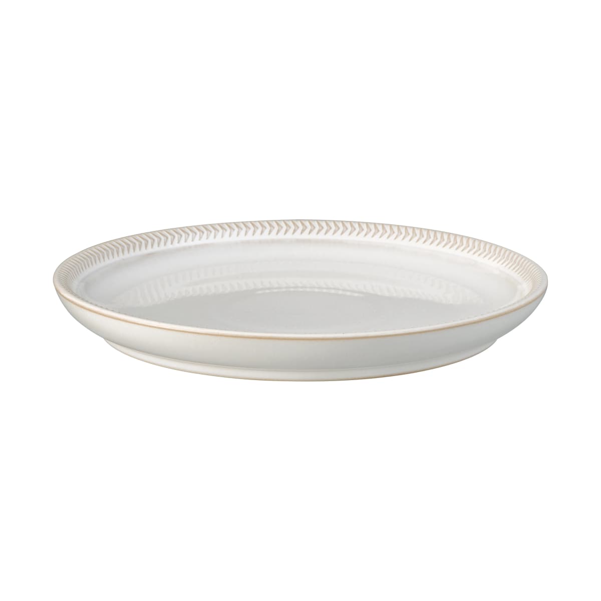Natural Canvas coupe tallerken 21 cm, Textured