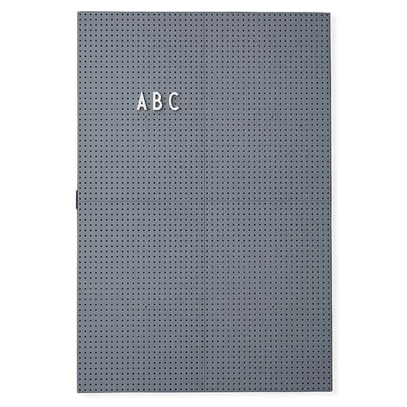 Design Letters bokstavtavle A3, mørkegrå