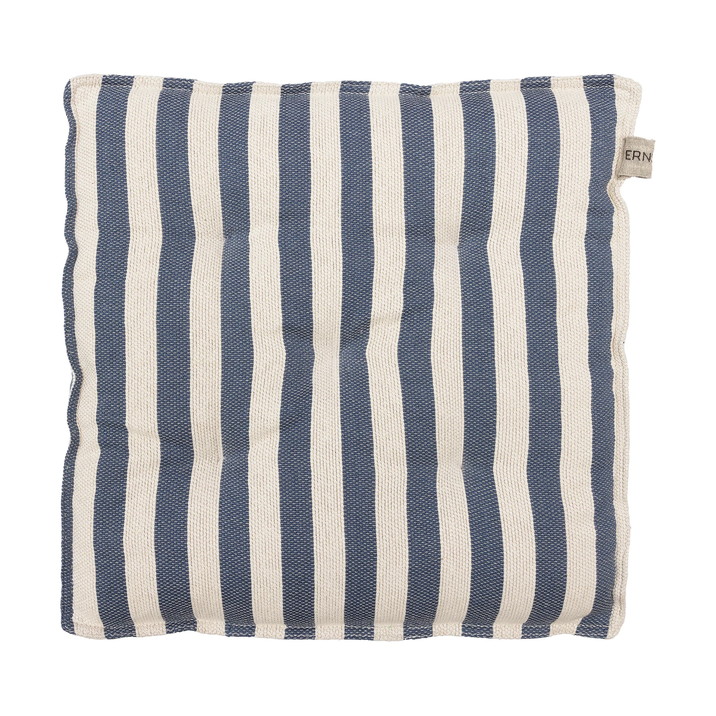 Ernst sittepute 40x40 cm, Hvit-blå