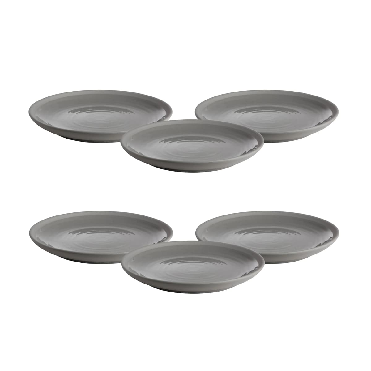 Ernst tallerken keramikk 21 cm 6-stk., Grå