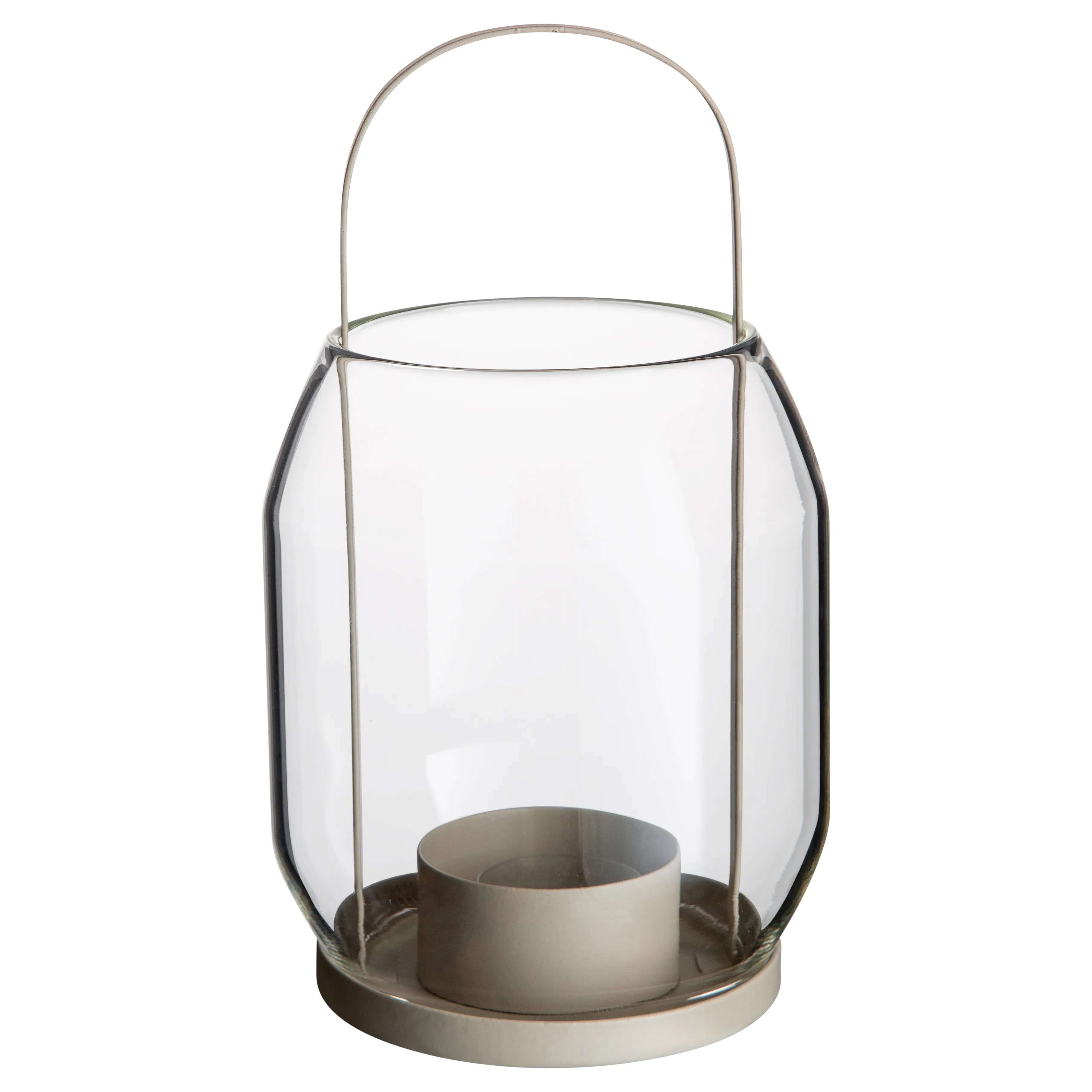 Ernst telysholder 22 cm, Beige