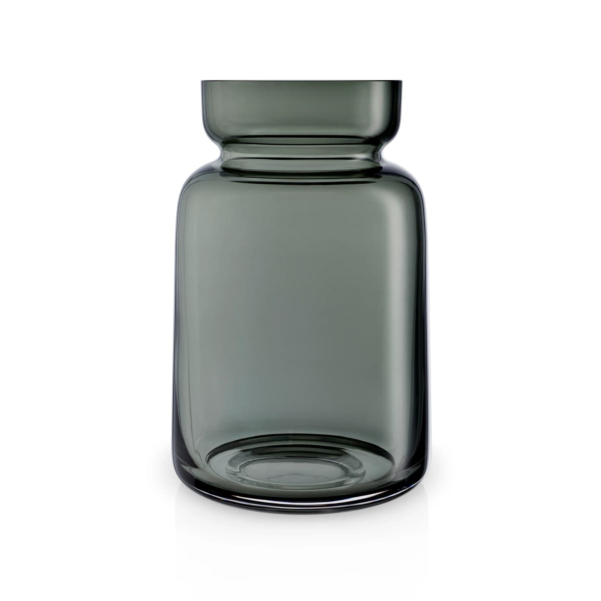 Silhouette glassvase smokey grey, 18,5 cm