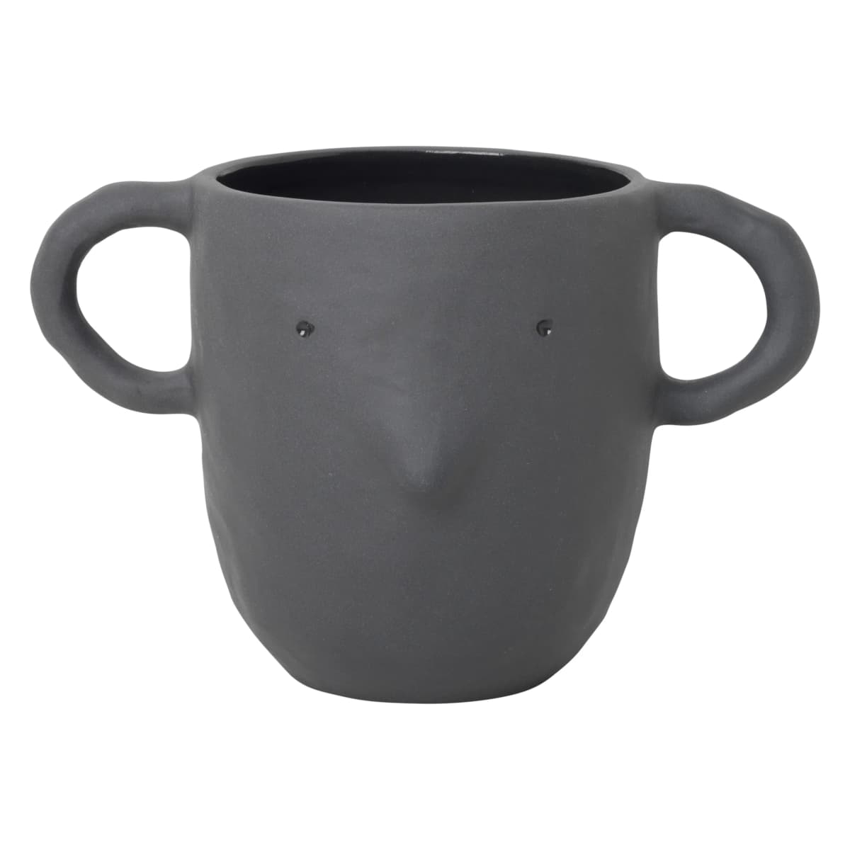 Mus blomsterpotte stor, Mørkegrå