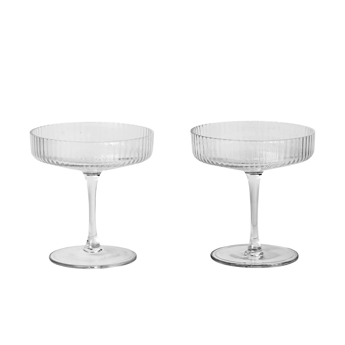 Ripple champagneglass 2-pakn., klar
