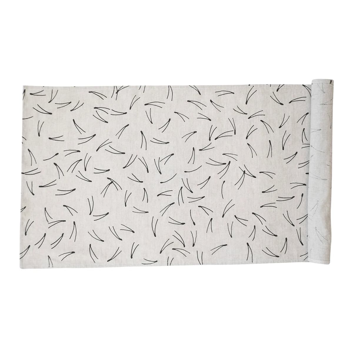 Barr bordsløper 44x137 cm, Natur-svart