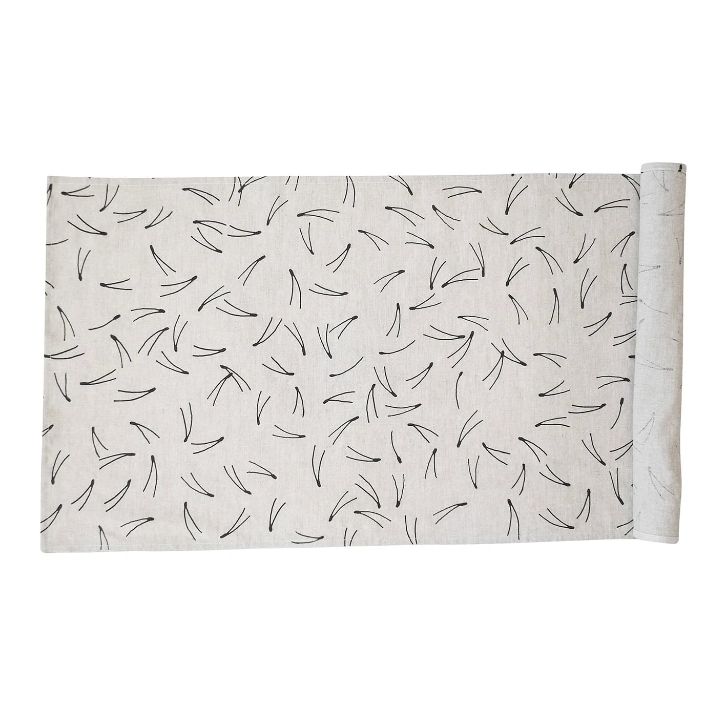 Barr bordsløper 44x137 cm, Natur-svart