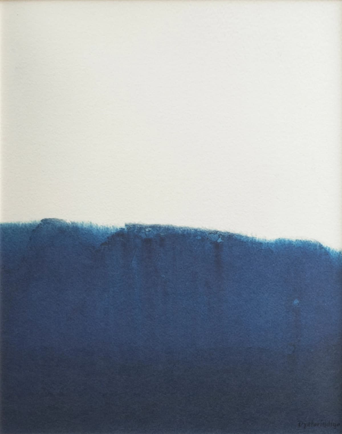 Dyeforindigo ocean 1 plakat 40 x 50 cm, Blå-hvit