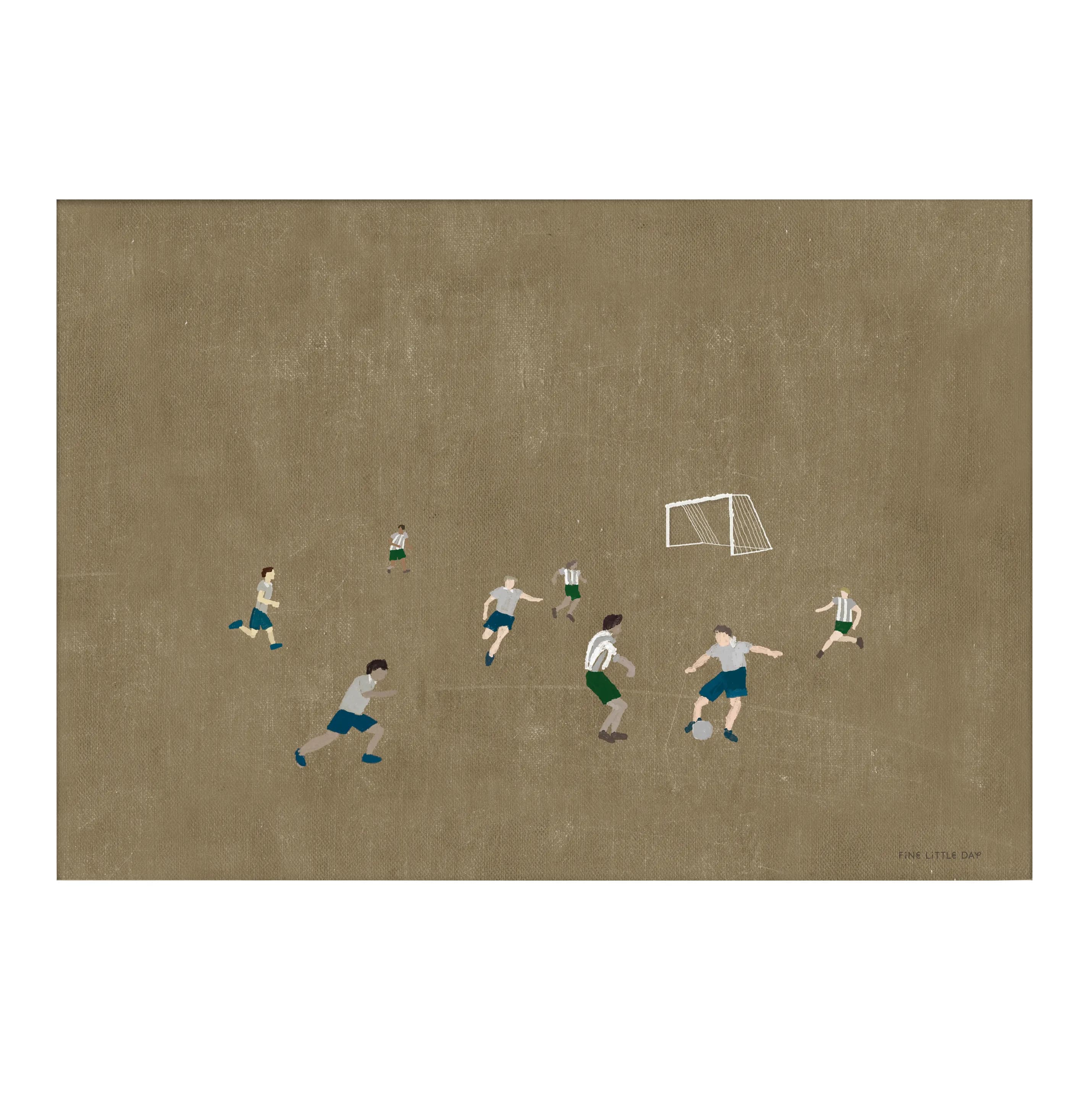Soccer poster 50x70 cm, Brun