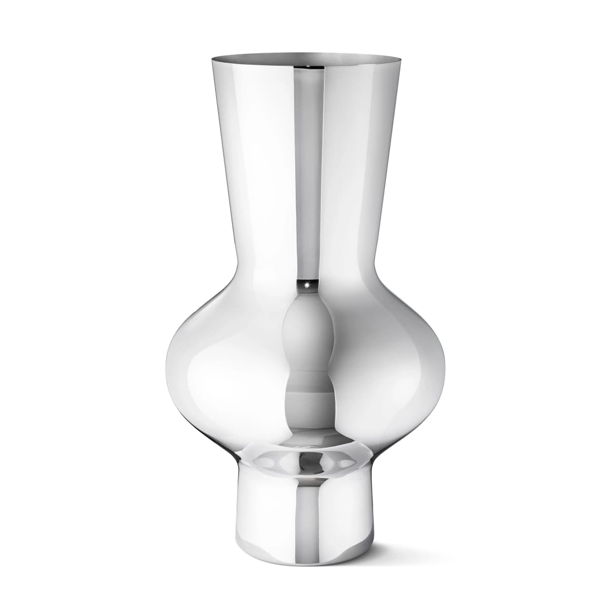 Alfredo vase rustfritt stål, stor, 47 cm