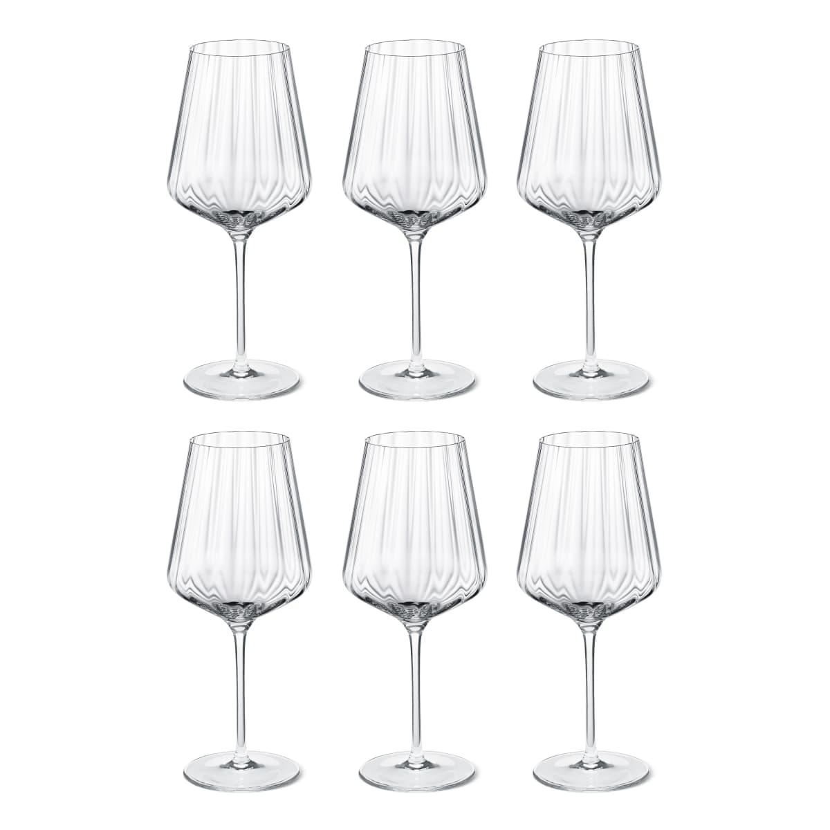 Bernadotte hvitvinsglass 6-stk., Krystallinsk