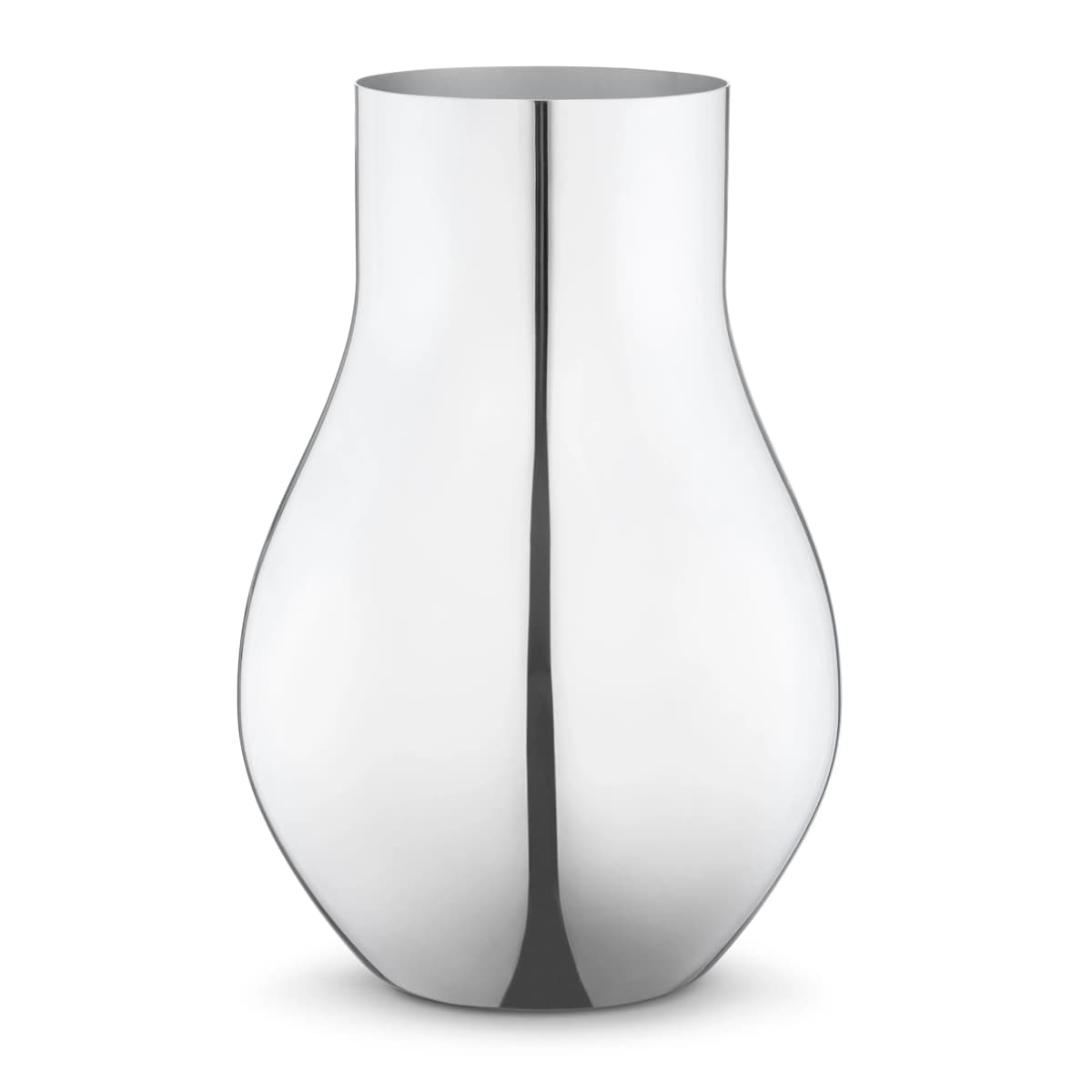 Cafu vase rustfritt stål, medium, 30 cm