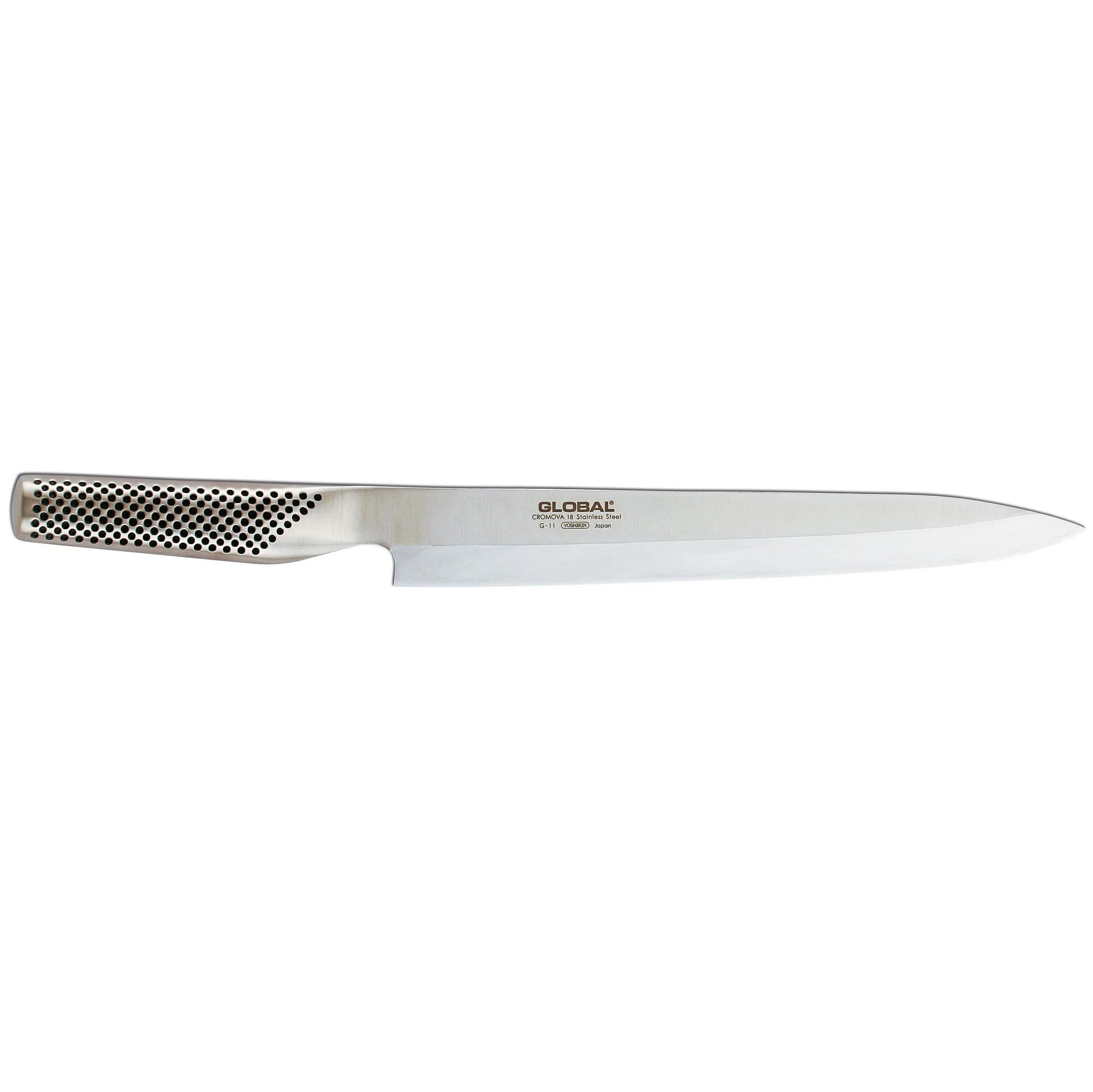 Global G-11 sashimikniv 25 cm spiss, rustfritt stål
