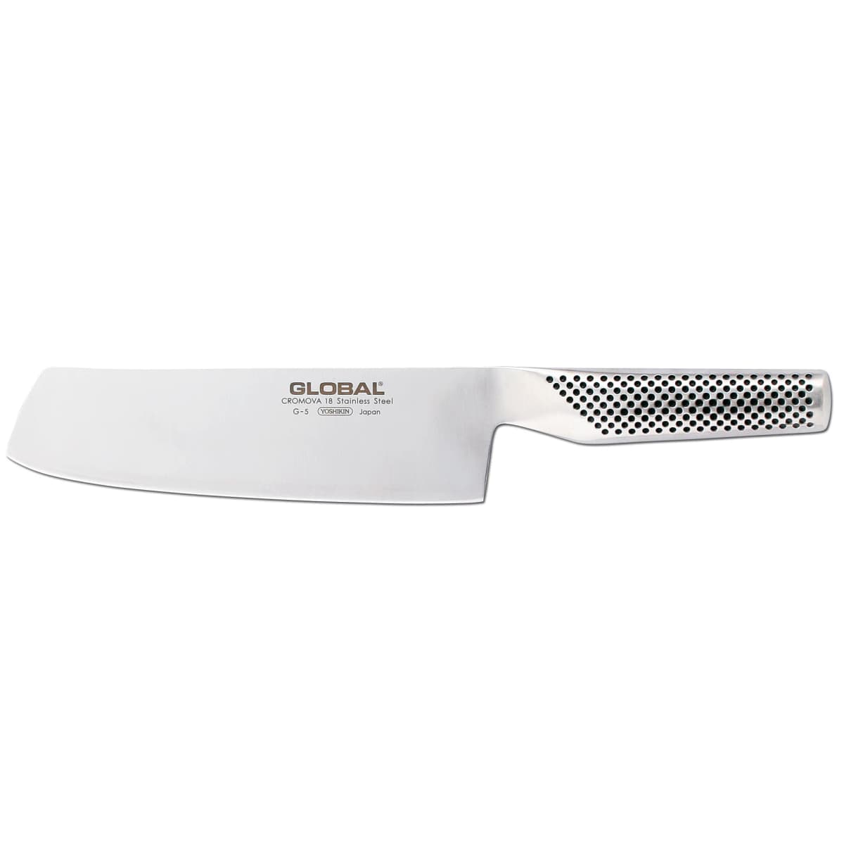 Global G-5 grønnsakskniv bred 18 cm, rustfritt stål