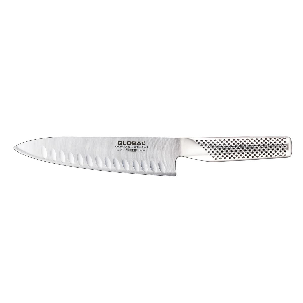 Global G-78 kokkekniv olivenslipt 18 cm, rustfritt stål