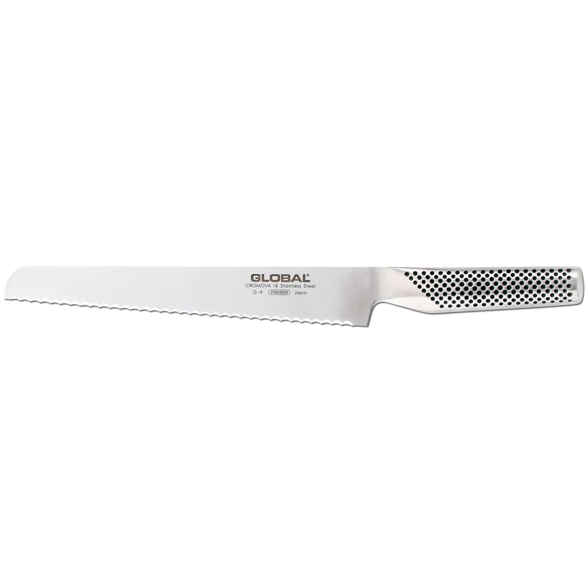 Global G-9R brødkniv 22 cm tagget, rustfritt stål