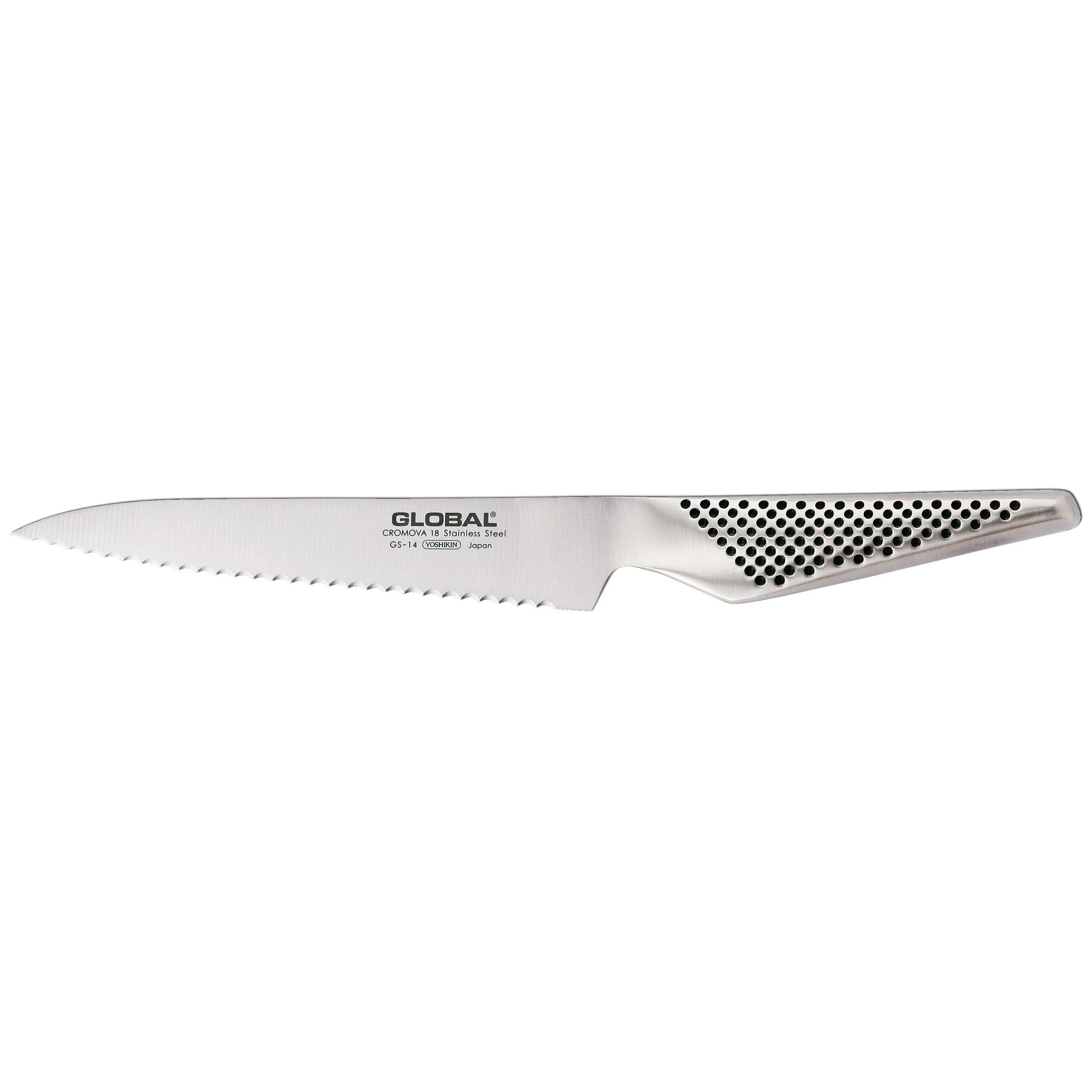 Global GS-14R allkniv 15 cm bølgetagger, rustfritt stål
