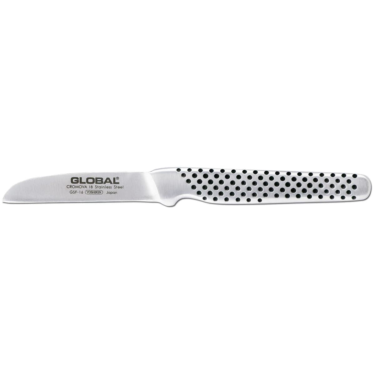 Global GSF-16 skrellekniv 6 cm rett, rustfritt stål