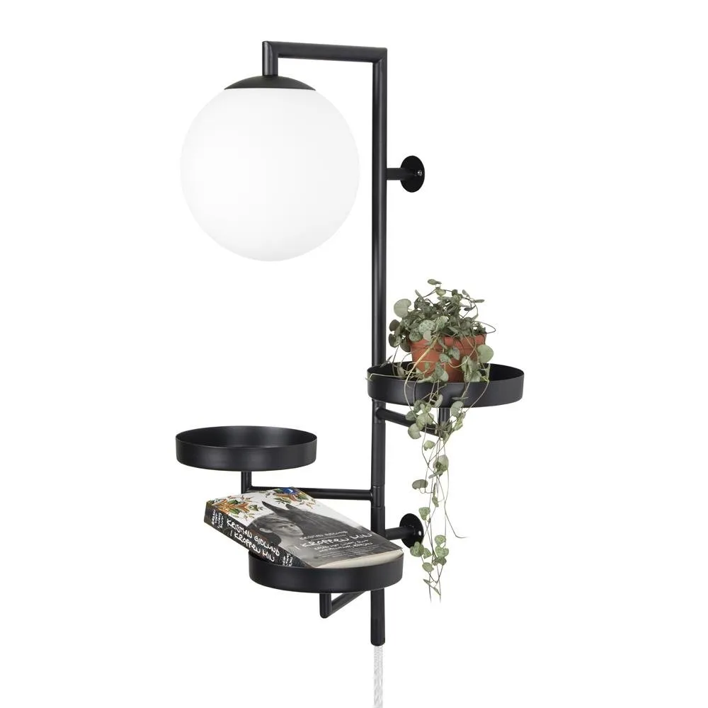 Astoria vegglampe, sort