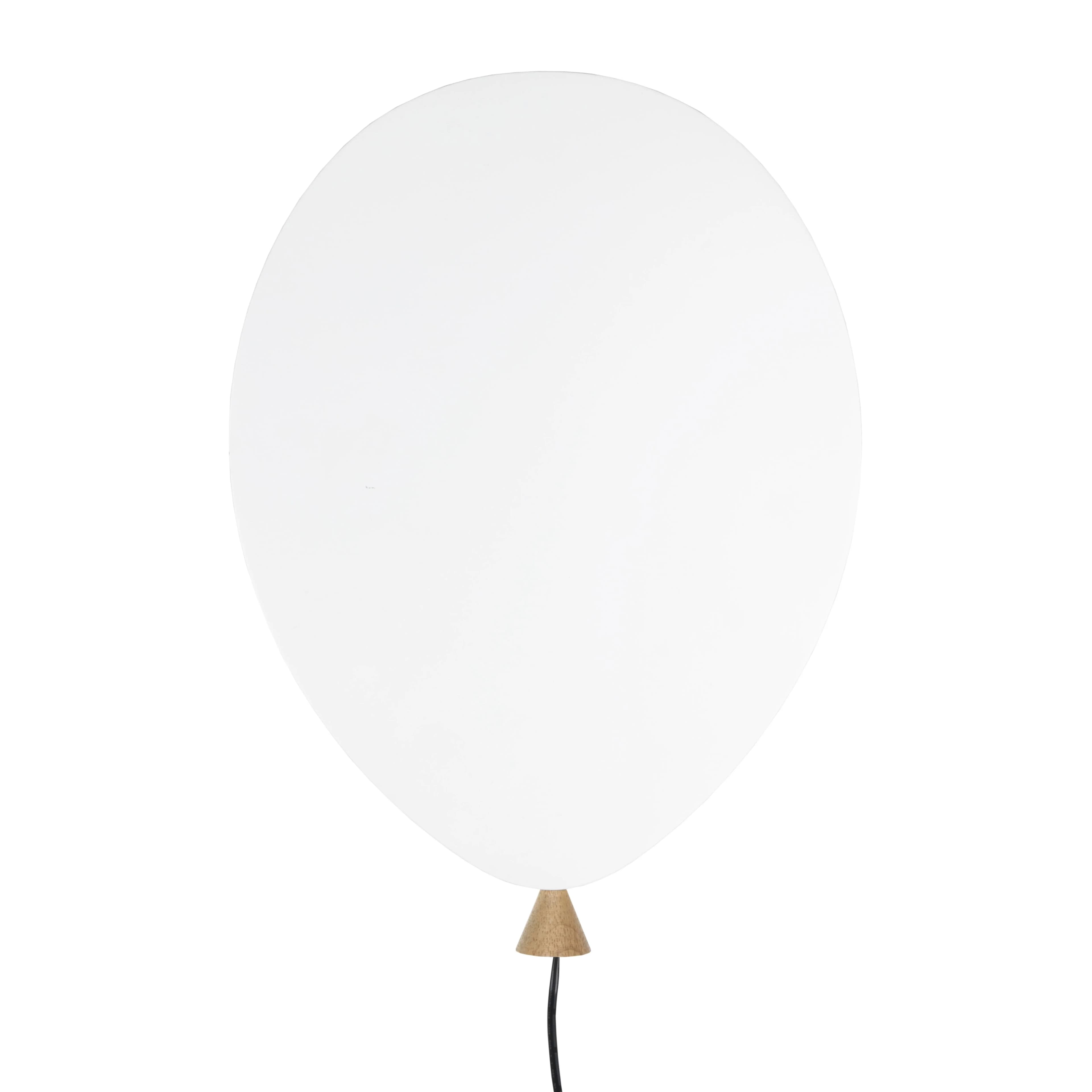 Balloon vegglampe, hvit-ask