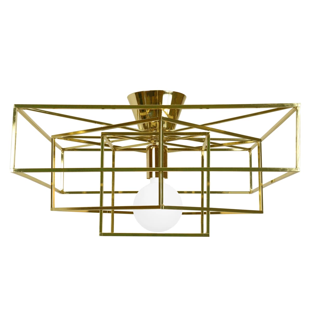 Cube plafond, messing