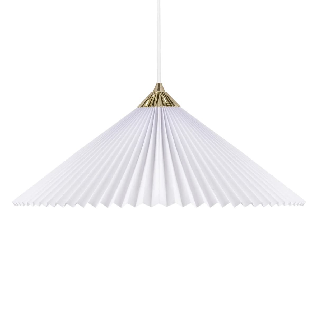 Matisse pendel Ø60 cm, Messing-hvit