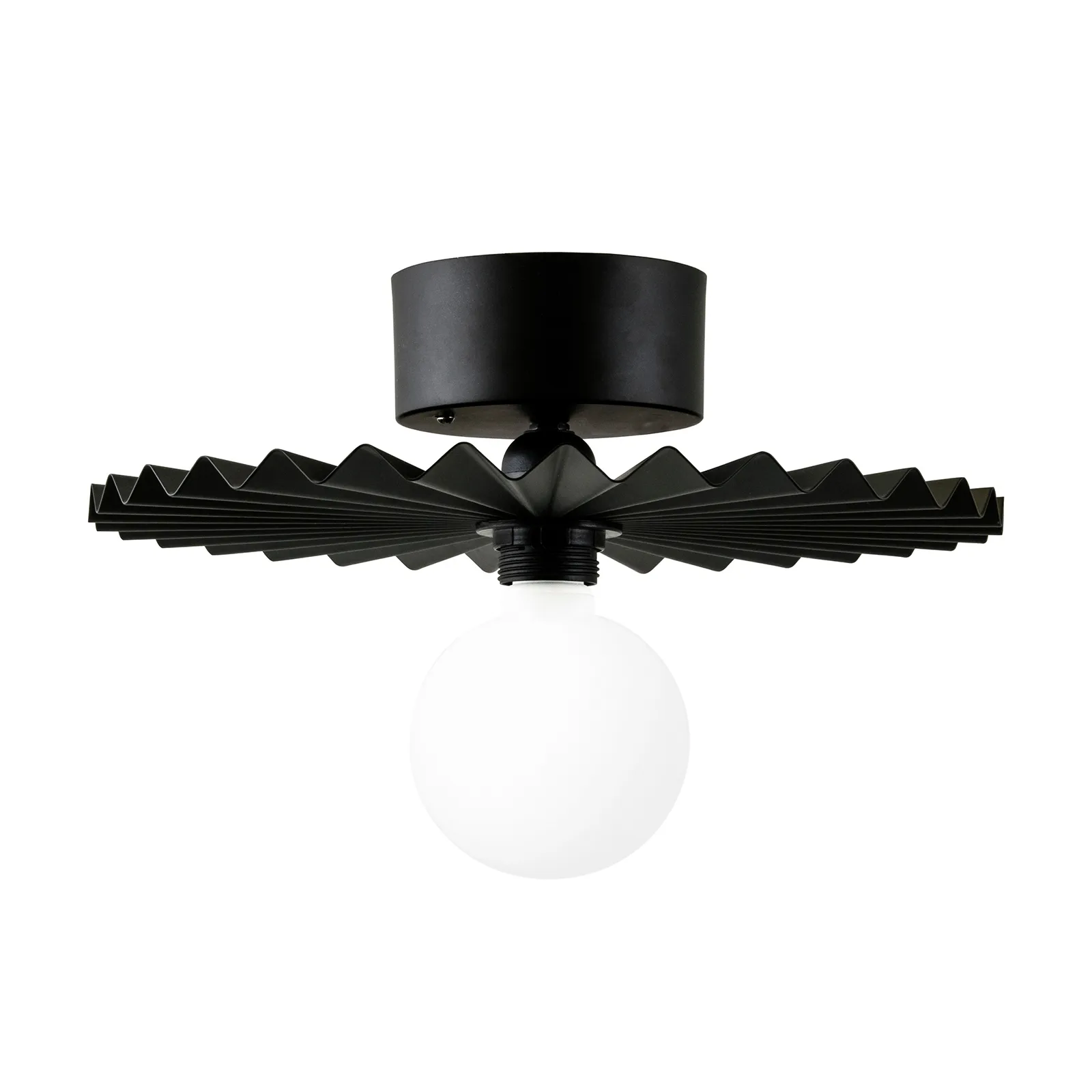 Omega plafond/vegglampe 35 cm, Svart