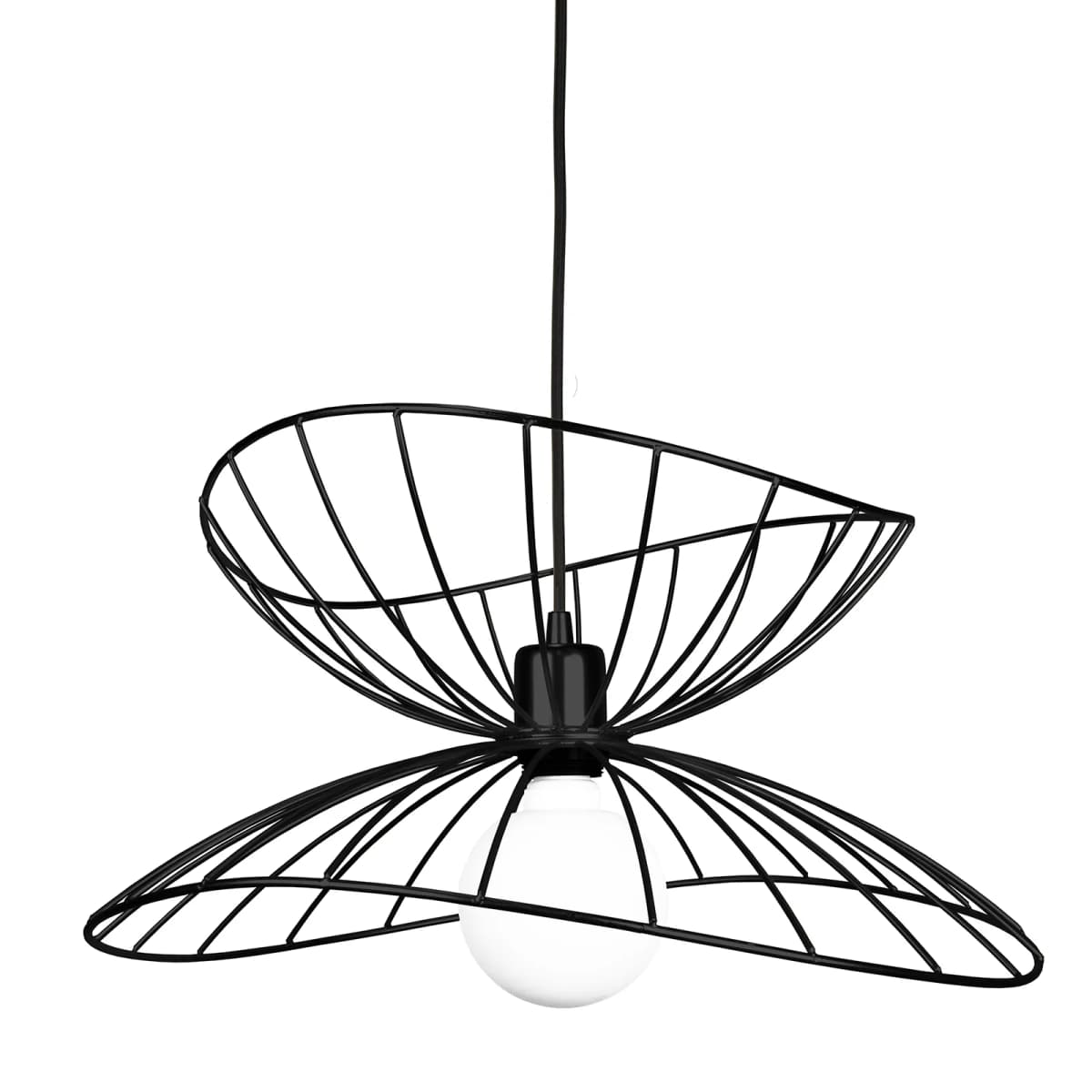 Ray taklampe Ø 45 cm, matt svart