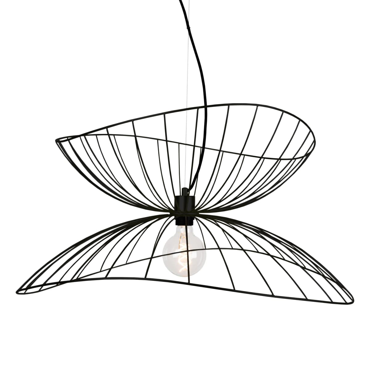 Ray taklampe Ø70 cm, svart