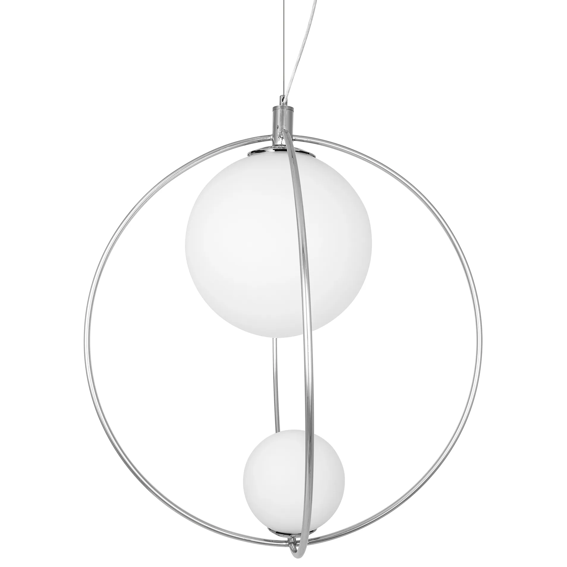 Saint taklampe Ø60 cm, Krom