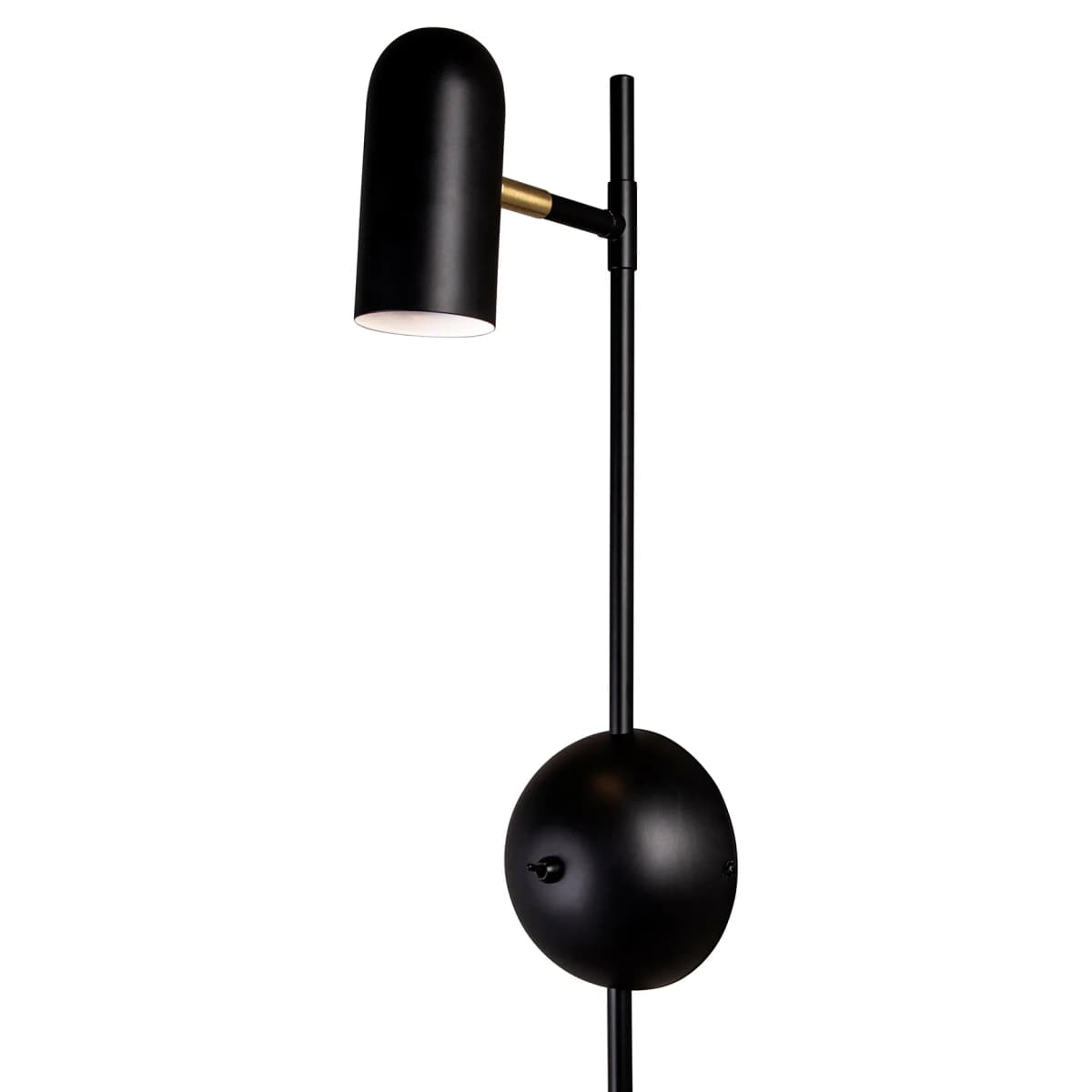Swan vegglampe, Svart