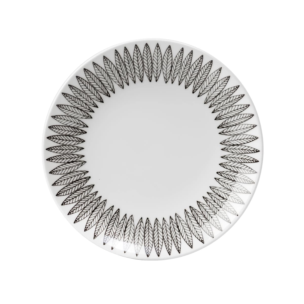 Svart Salix tallerken, Ø 18 cm