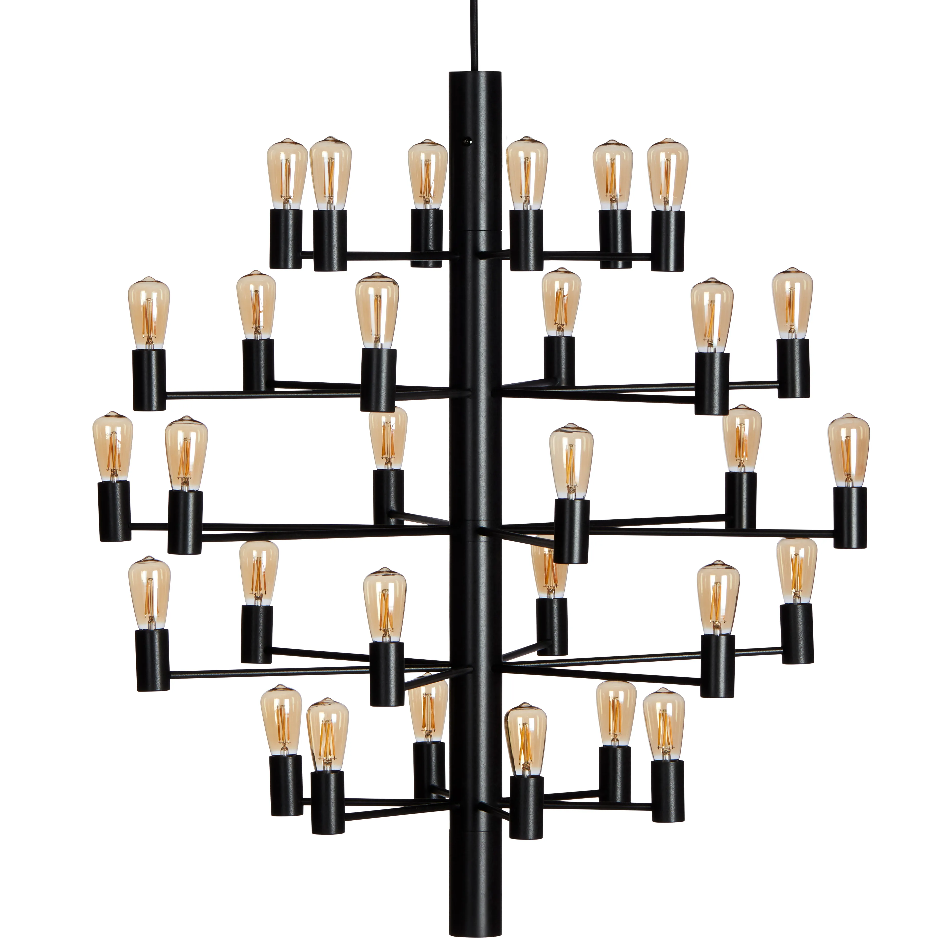 Manola 30 lysekrone, Svart