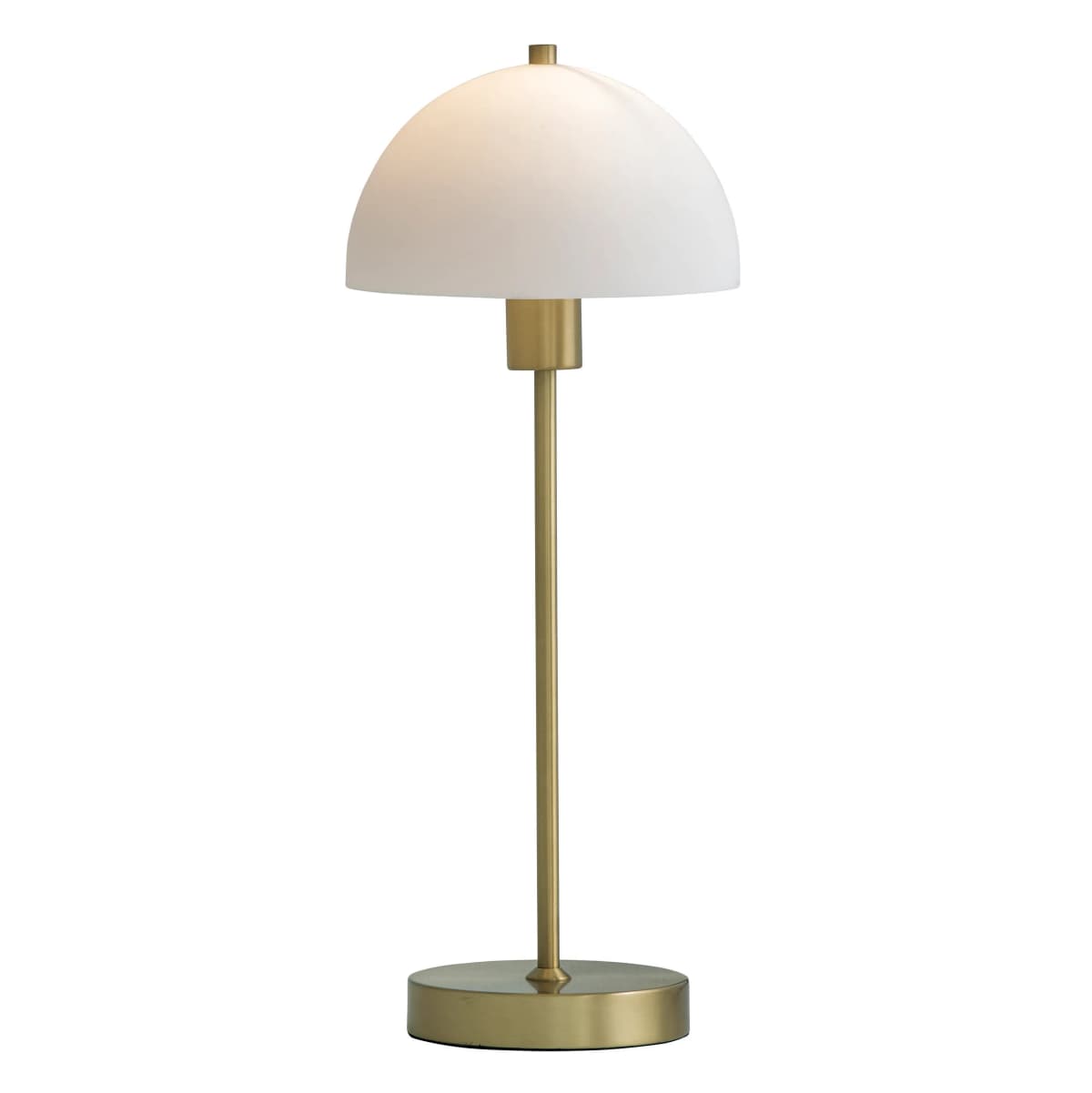 Vienda bordlampe, messing-hvit