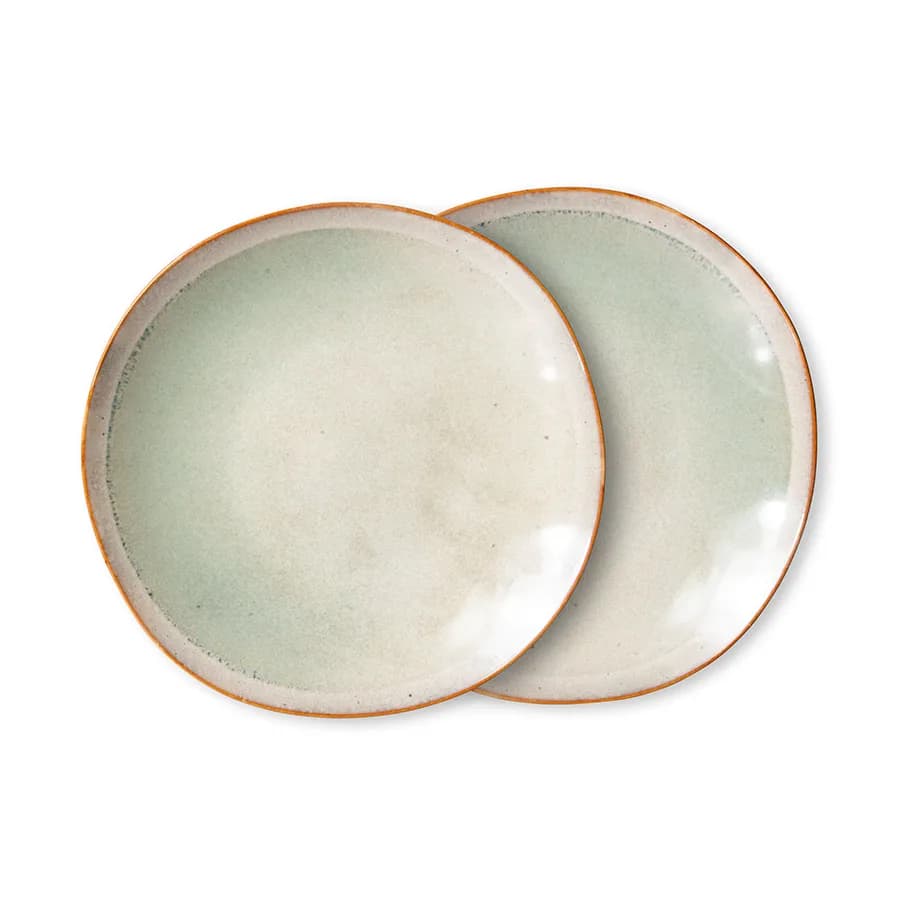 70's tallerken 22 cm 2-pakning, Mist