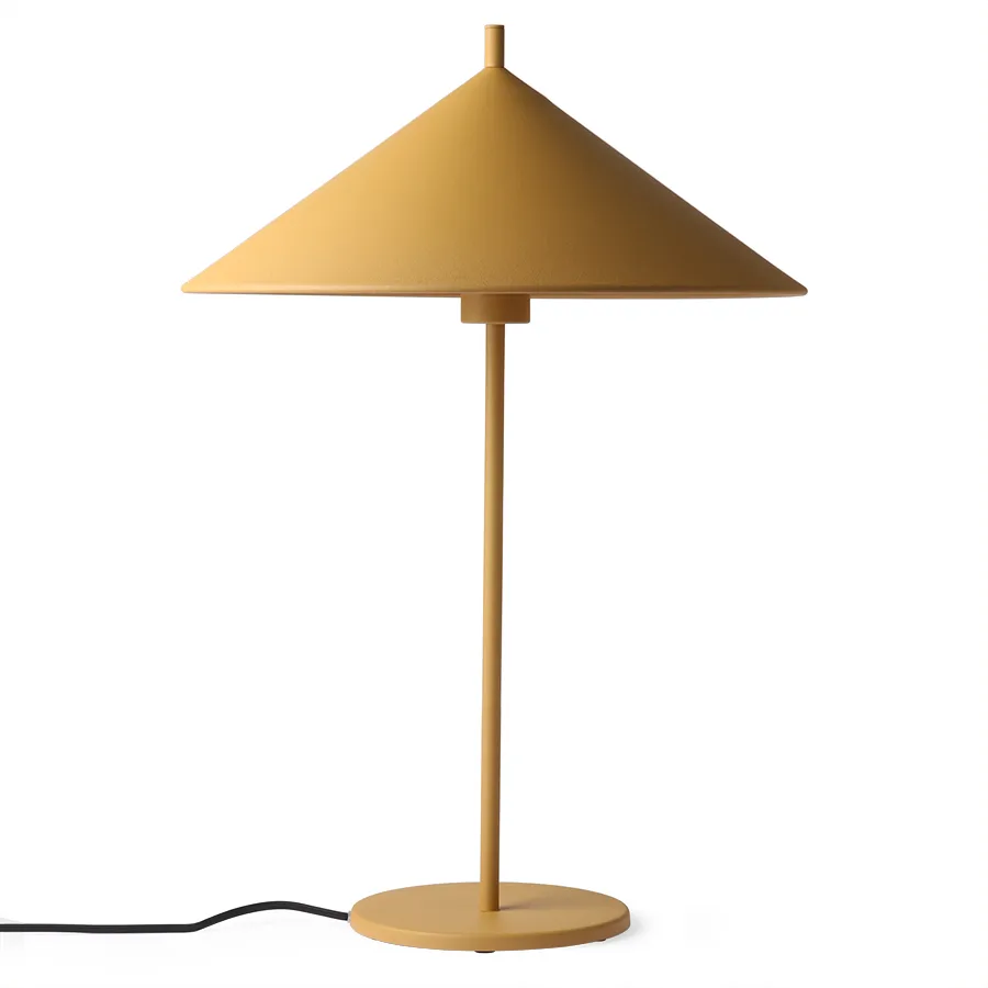 Triangle bordlampe L, Matt ochre