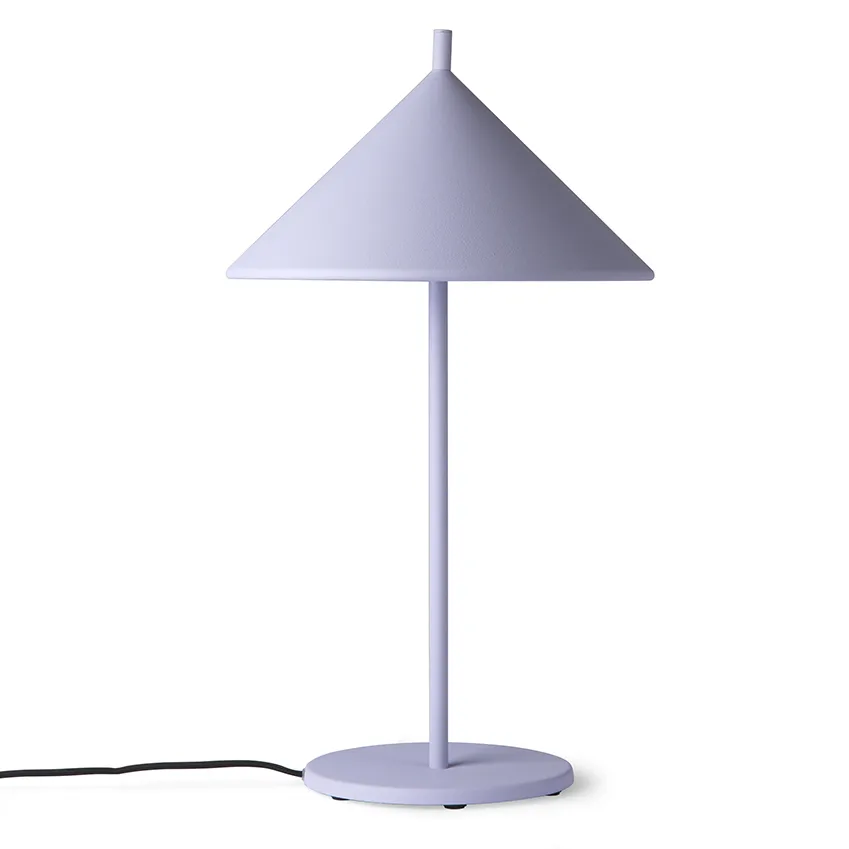 Triangle bordlampe, Matt lilla