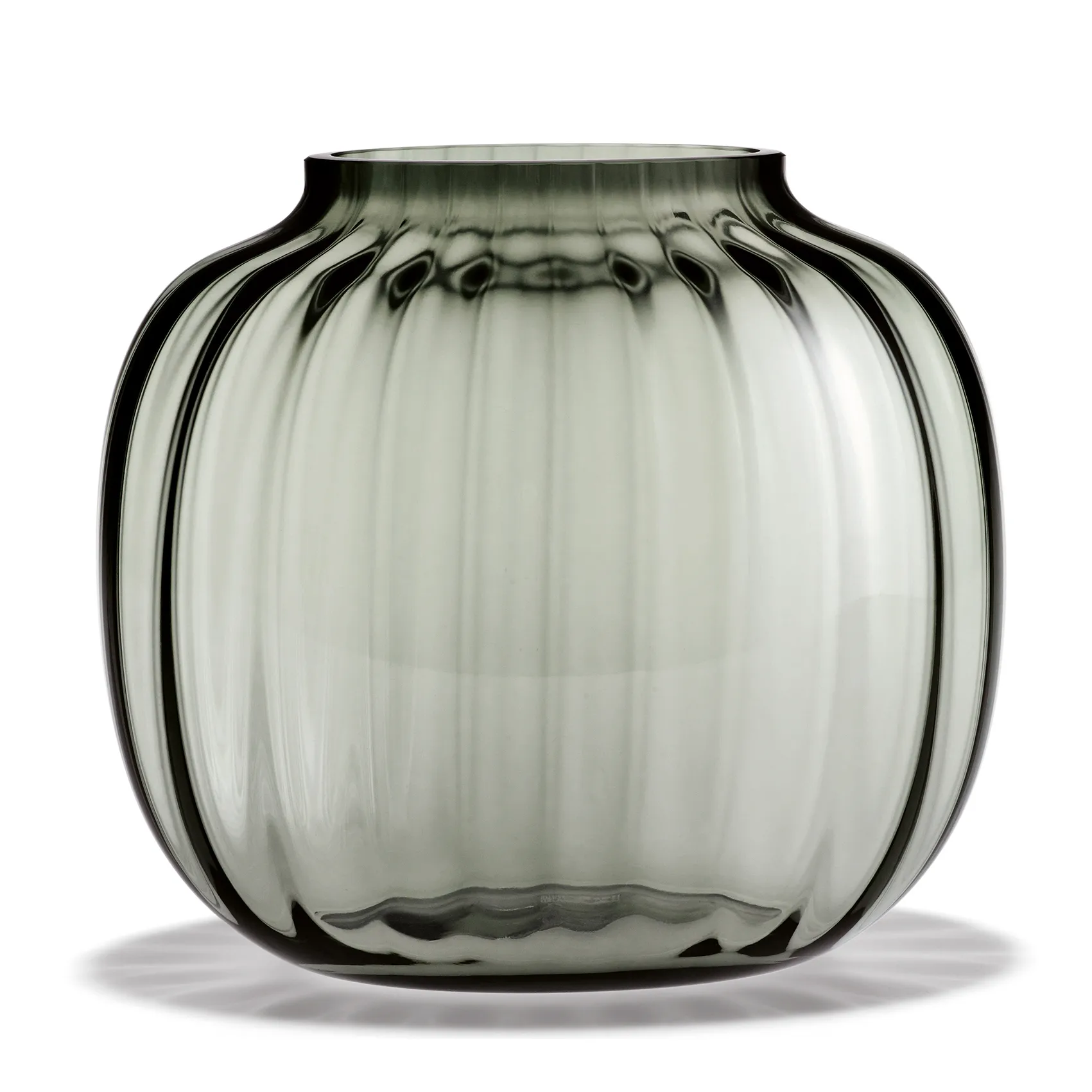 Primula vase oval 17,5 cm, Smoke