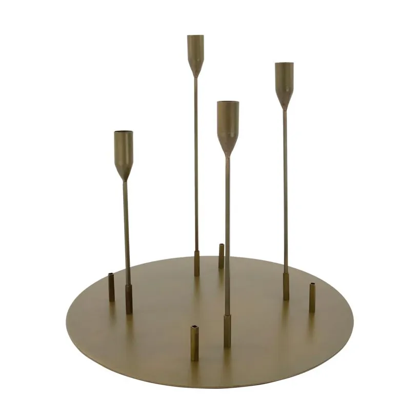 Advent lysestake Ø40 cm, Antikk messing