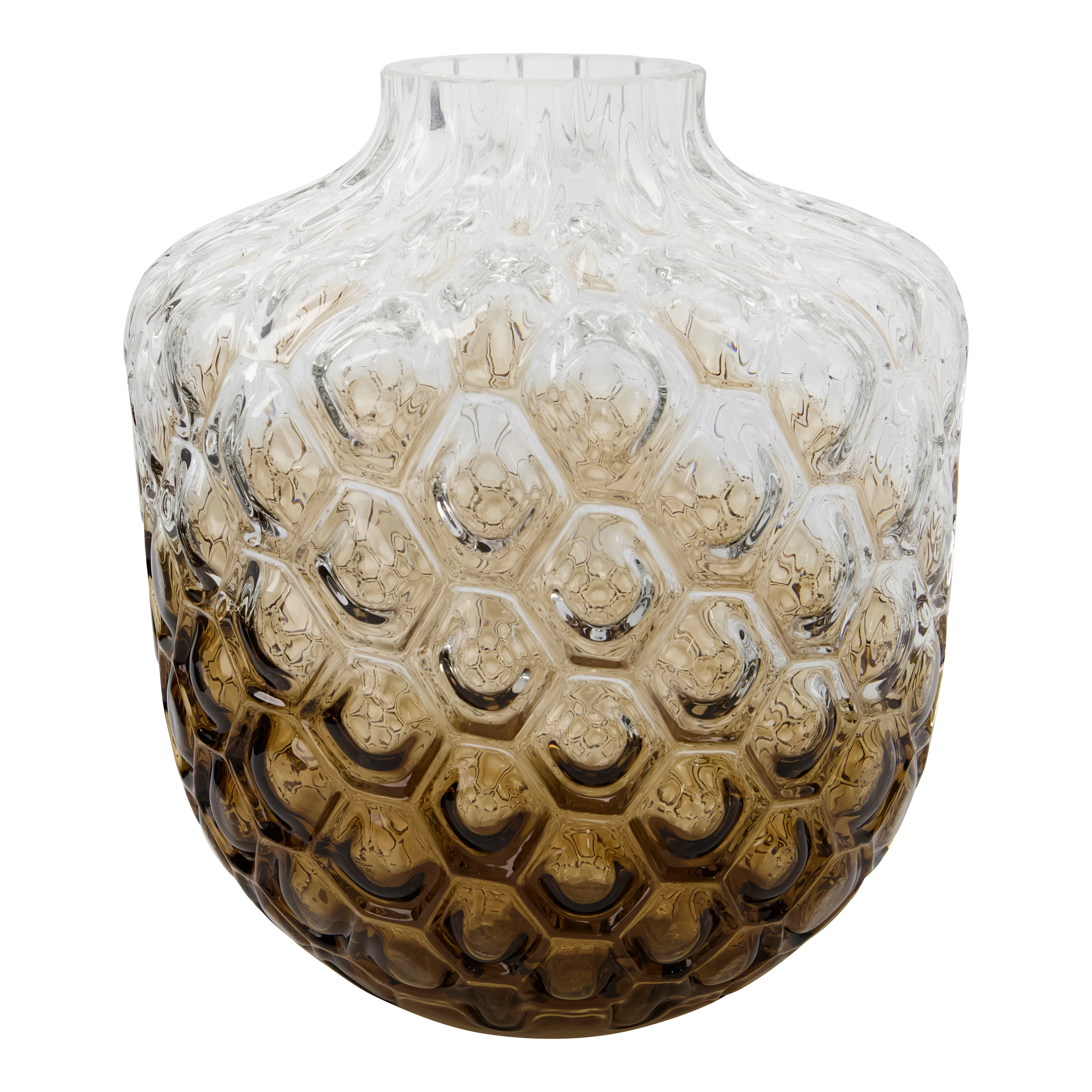 Art Deco vase 31 cm, Brun