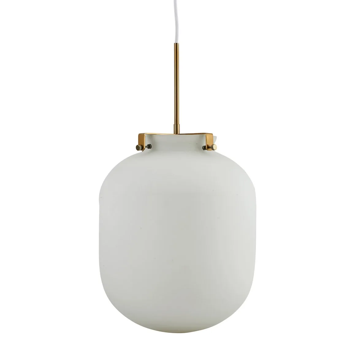 Ball taklampe, hvit