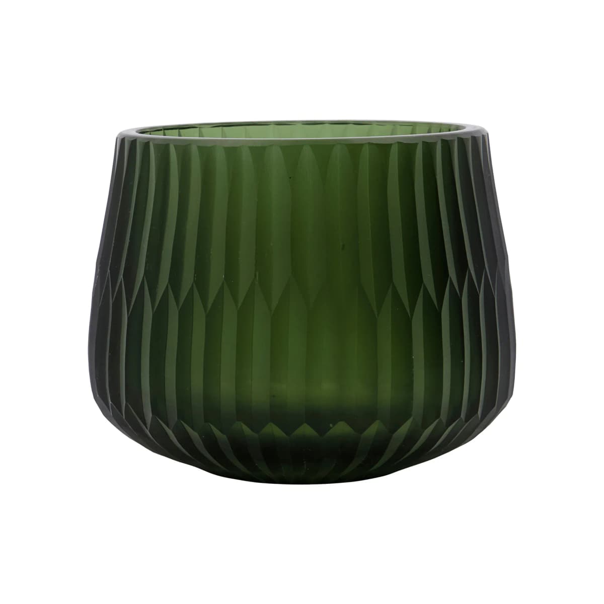 Crown telysholder Ø 14 cm, Grønn