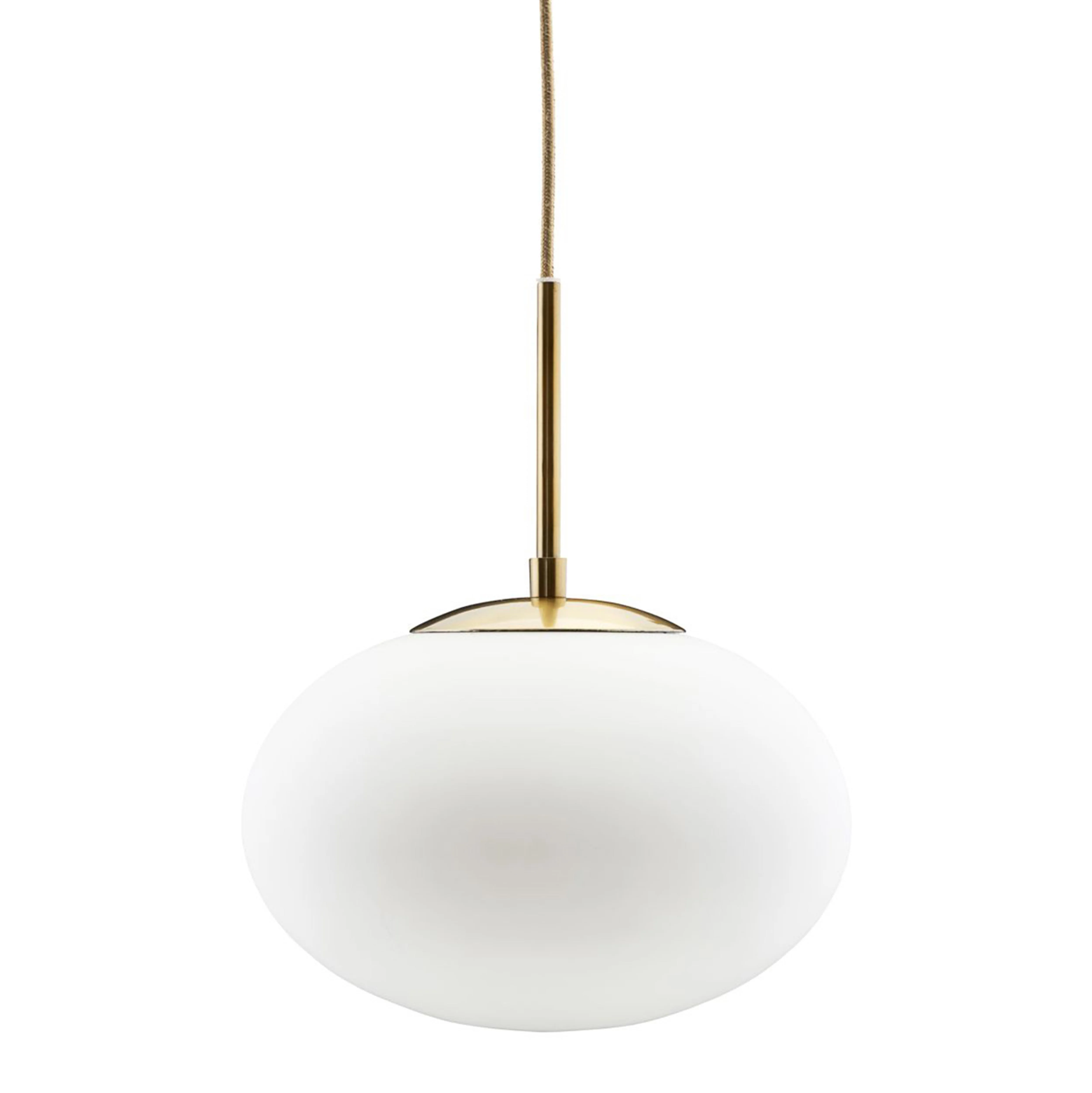 Opal taklampe, hvit