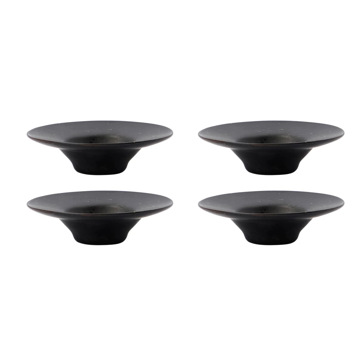 Pion eggeglass 4-stk., Svart-brun