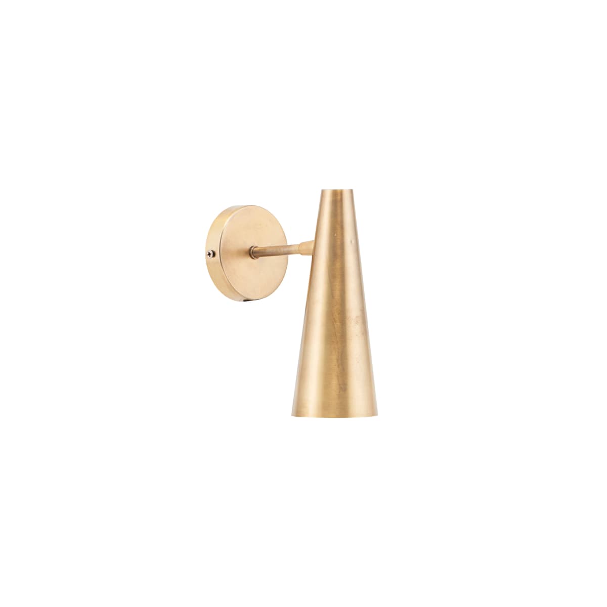 Precise vegglampe messing, 21 cm
